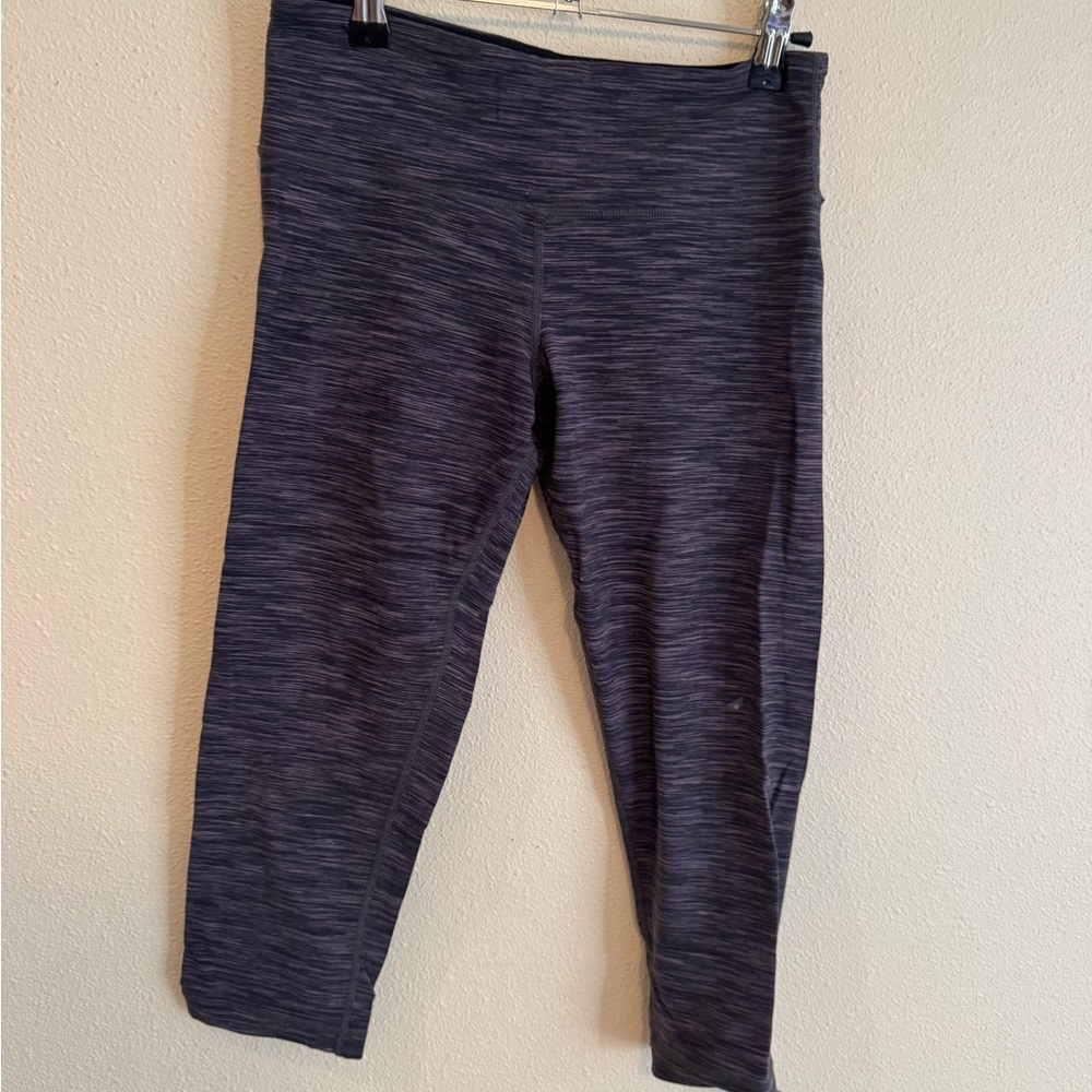 Heathered Dark Gray Capri Leggings
